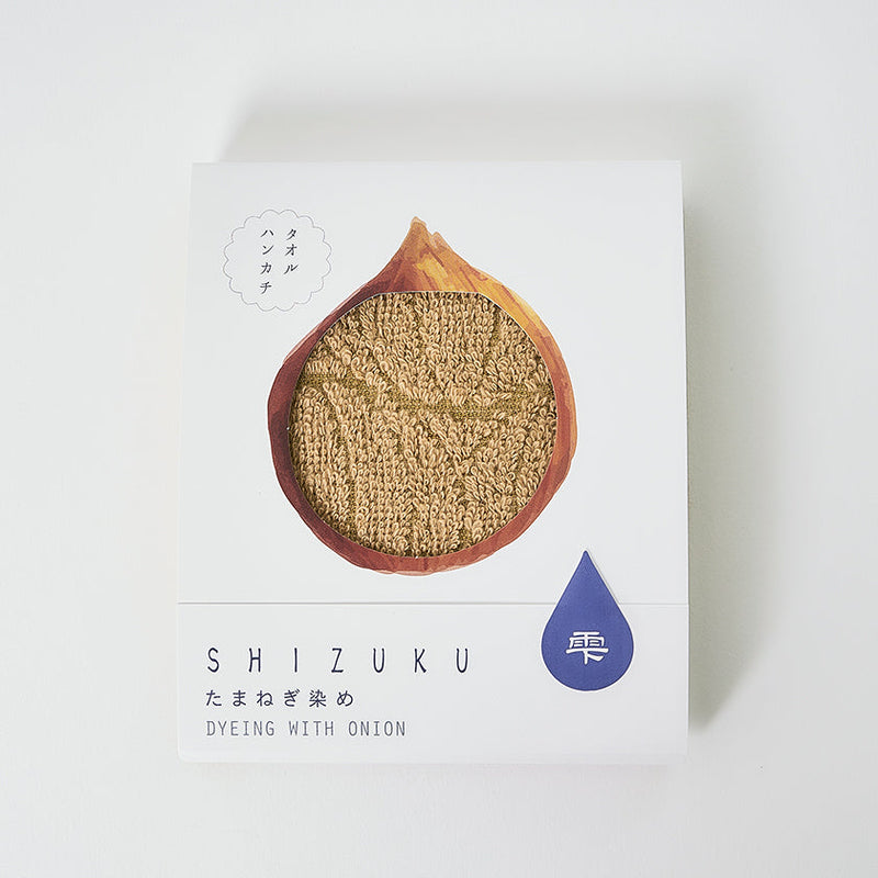 [Towels] "SHIZUKU" Botanical Dyed Towel Handkerchief | Senshu Towel | FUKUROYA TOWEL