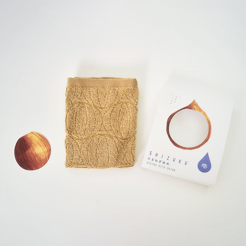 [Towels] "SHIZUKU" Botanical Dyed Towel Handkerchief | Senshu Towel | FUKUROYA TOWEL