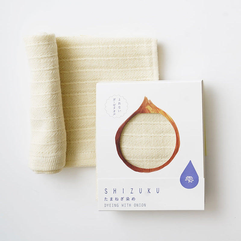 [Towels] "SHIZUKU" Botanical Dyed Gauze Handkerchief | Senshu Towel | FUKUROYA TOWEL