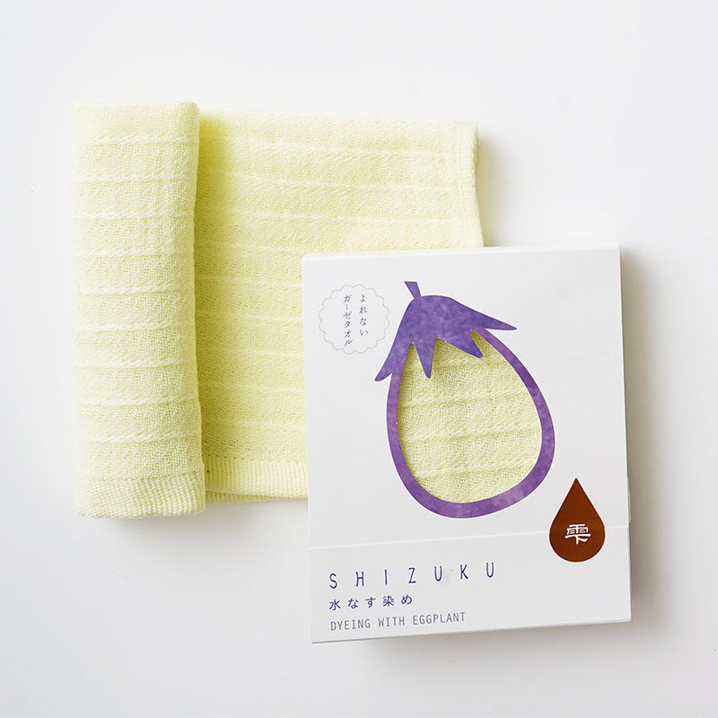 [Towels] "SHIZUKU" Botanical Dyed Gauze Handkerchief | Senshu Towel | FUKUROYA TOWEL