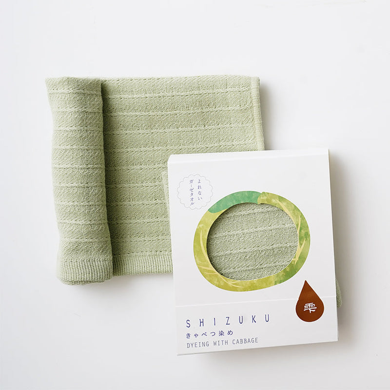 [Towels] "SHIZUKU" Botanical Dyed Gauze Handkerchief | Senshu Towel | FUKUROYA TOWEL