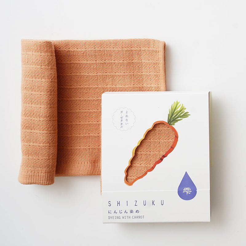 [Towels] "SHIZUKU" Botanical Dyed Gauze Handkerchief | Senshu Towel | FUKUROYA TOWEL