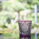 [EDO KIRIKO] KIKUTSUNAGI AND KAGOME OLD-FASHIONED GLASS | TABLEAU