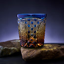 [EDO KIRIKO] KIKUTSUNAGI AND KAGOME OLD-FASHIONED GLASS | TABLEAU