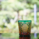 [EDO KIRIKO] KIKUTSUNAGI AND KAGOME OLD-FASHIONED GLASS | TABLEAU