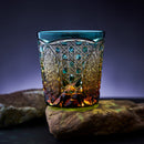 [EDO KIRIKO] KIKUTSUNAGI AND KAGOME OLD-FASHIONED GLASS | TABLEAU