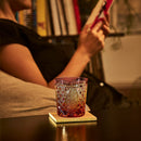 [EDO KIRIKO] KIKUTSUNAGI AND KAGOME OLD-FASHIONED GLASS | TABLEAU