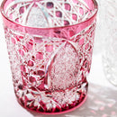 [EDO KIRIKO] KIKUTSUNAGI AND KAGOME OLD-FASHIONED GLASS | TABLEAU