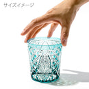 [EDO KIRIKO] KIKUTSUNAGI AND KAGOME OLD-FASHIONED GLASS | TABLEAU