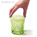 [EDO KIRIKO] KIKUTSUNAGI AND KAGOME OLD-FASHIONED GLASS | TABLEAU