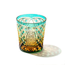 [EDO KIRIKO] KIKUTSUNAGI AND KAGOME OLD-FASHIONED GLASS | TABLEAU