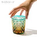 [EDO KIRIKO] KIKUTSUNAGI AND KAGOME OLD-FASHIONED GLASS | TABLEAU