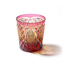 [EDO KIRIKO] KIKUTSUNAGI AND KAGOME OLD-FASHIONED GLASS | TABLEAU