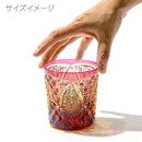 [EDO KIRIKO] KIKUTSUNAGI AND KAGOME OLD-FASHIONED GLASS | TABLEAU