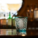 [EDO KIRIKO] KIKUTSUNAGI AND KAGOME OLD-FASHIONED GLASS | TABLEAU