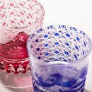 [EDO KIRIKO] "GAIFUKAISEI" "KANAGAWAOKINAMIURA" AND KIKUKAGOME OLD-FASHIONED GLASS | TABLEAU