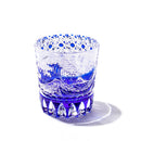 [EDO KIRIKO] "GAIFUKAISEI" "KANAGAWAOKINAMIURA" AND KIKUKAGOME OLD-FASHIONED GLASS | TABLEAU