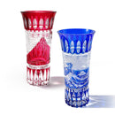 [EDO KIRIKO] "GAIFUKAISEI" "KANAGAWAOKINAMIURA" AND FUKUBISHI VASE | TABLEAU