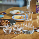 [EDO KIRIKO] "MT. FUJI" AND "CRANE" "CHERRY BLOSSOM" SAKE GLASS | TABLEAU