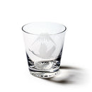 [EDO KIRIKO] "MT. FUJI" AND "CRANE" "CHERRY BLOSSOM" OLD-FASHIONED GLASS | TABLEAU