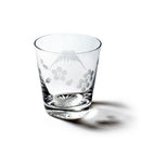 [EDO KIRIKO] "MT. FUJI" AND "CRANE" "CHERRY BLOSSOM" OLD-FASHIONED GLASS | TABLEAU