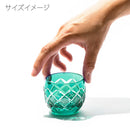 [EDO KIRIKO] YARAI NANAKO SAKE CUP PAIR | TABLEAU