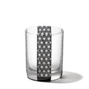 [EDO GLASS] KOMON "KANOKO" "ALLOCATION" "HEMP LEAF" "SPOTTED" "SHIPPO" "BAMBOO" OLD-FASHIONED GLASS BLACK | TABLEAU