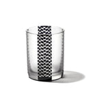 [EDO GLASS] KOMON "KANOKO" "ALLOCATION" "HEMP LEAF" "SPOTTED" "SHIPPO" "BAMBOO" OLD-FASHIONED GLASS BLACK | TABLEAU