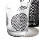 [EDO GLASS] KOMON "KANOKO" "ALLOCATION" "HEMP LEAF" "SPOTTED" "SHIPPO" "BAMBOO" OLD-FASHIONED GLASS BLACK | TABLEAU