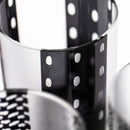 [EDO GLASS] KOMON "KANOKO" "ALLOCATION" "HEMP LEAF" "SPOTTED" "SHIPPO" "BAMBOO" OLD-FASHIONED GLASS BLACK | TABLEAU