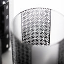[EDO GLASS] KOMON "KANOKO" "ALLOCATION" "HEMP LEAF" "SPOTTED" "SHIPPO" "BAMBOO" OLD-FASHIONED GLASS BLACK | TABLEAU