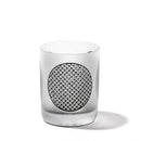 [EDO GLASS] KOMON "KANOKO" "ALLOCATION" "HEMP LEAF" "SPOTTED" "SHIPPO" "BAMBOO" OLD-FASHIONED GLASS BLACK | TABLEAU