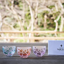 [CHOUKOKU GLASSES (CARVING) YUME GLASS] SAKURA SAKE CUP (CAPACITY80ML) | TABLEAU