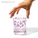 [CHOUKOKU GLASSES (CARVING) YUME GLASS] SAKURA OLD-FASHIONED GLASS PAIR | TABLEAU