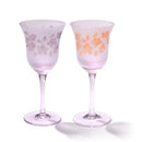[CHOUKOKU GLASSES (CARVING) YUME GLASS] SAKURA WINE GLASS PAIR | TABLEAU