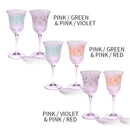 [CHOUKOKU GLASSES (CARVING) YUME GLASS] SAKURA WINE GLASS PAIR | TABLEAU