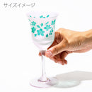 [CHOUKOKU GLASSES (CARVING) YUME GLASS] SAKURA WINE GLASS PAIR | TABLEAU
