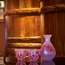 [CHOUKOKU GLASSES (CARVING) YUME GLASS] SAKURA THREE-PIECE SET FOR SAKE | TABLEAU