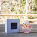 [CHOUKOKU GLASSES (CARVING) YUME GLASS] SAKURA DROP SINGLE-FLOWER VASE | TABLEAU