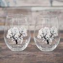 丸モ高木 冷感 桜 フリーグラス ペアセット【美濃焼】