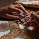PLATE (CHERRY BLOSSOM) PINK L, Large Plate, Platter, Nishijin Textile