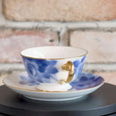 BLUE ROSE CUP & SAUCER, Coffee Cup, Tea Cup, Porcelain
