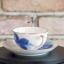 BLUE ROSE CUP & SAUCER (2 PIECES EACH), TEA POT, Porcelain