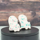 RACCOON FIGURINE TANUTANU FLOWER (PINK) FEMALE, Shigaraki Ware