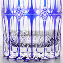 凛然 ロックグラス ‐rin zen- (青)【切子】