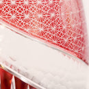 凛然 ienomiグラス 白蛇 -haku ja- (赤)【切子】