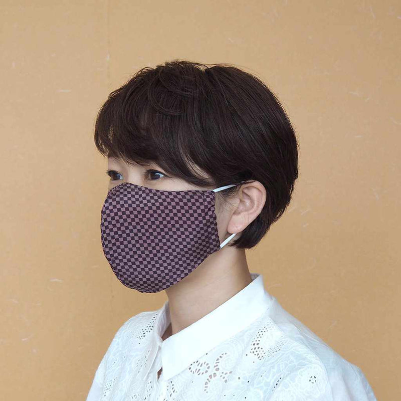 KINUMASK ROUND (UNISEX) J, Facemask, Kyoto Yuzen Dyeing