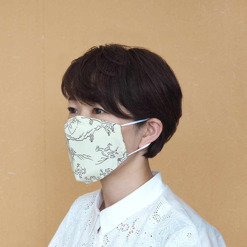 KINUMASK SQUARE (UNISEX) C, Facemask, Kyoto Yuzen Dyeing
