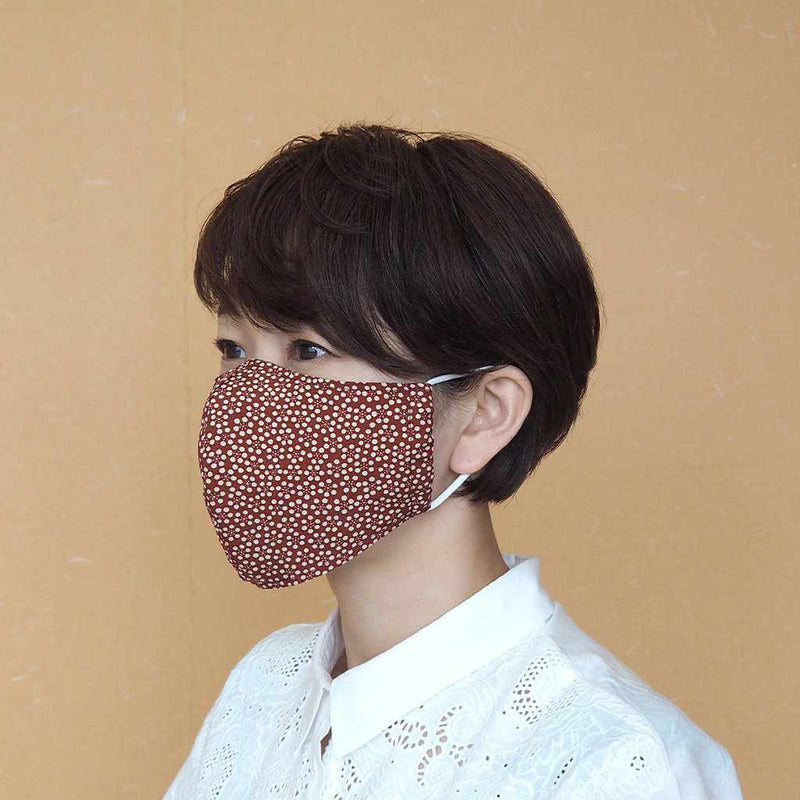 KINUMASK ROUND (UNISEX) F, Facemask, Kyoto Yuzen Dyeing