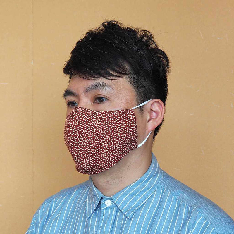KINUMASK ROUND (UNISEX) F, Facemask, Kyoto Yuzen Dyeing